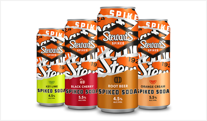 STEWARTS SPIKED SODA